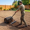 image:imageVEVOR Broadcast Spreader 50LBS Capacity Drop Spreader with Hopper Grate 18 in Spreading Width amp 30 Settings 10 in All Terrain Tires Garden amp Lawn Spreaders for Seed FertilizerBlack