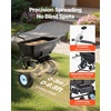 image:imageVEVOR Broadcast Spreader 50LBS Capacity Drop Spreader with Hopper Grate 18 in Spreading Width amp 30 Settings 10 in All Terrain Tires Garden amp Lawn Spreaders for Seed FertilizerWhite Hubs  Black Components