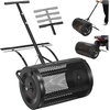 image:imageVEVOR Broadcast Spreader 50LBS Capacity Drop Spreader with Hopper Grate 18 in Spreading Width amp 30 Settings 10 in All Terrain Tires Garden amp Lawn Spreaders for Seed FertilizerBlack
