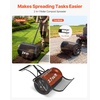 image:imageVEVOR Broadcast Spreader 50LBS Capacity Drop Spreader with Hopper Grate 18 in Spreading Width amp 30 Settings 10 in All Terrain Tires Garden amp Lawn Spreaders for Seed FertilizerBlack