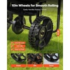 image:imageVEVOR Broadcast Spreader 50LBS Capacity Drop Spreader with Hopper Grate 18 in Spreading Width amp 30 Settings 10 in All Terrain Tires Garden amp Lawn Spreaders for Seed FertilizerBlack