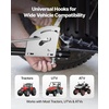 image:imageVEVOR Broadcast Spreader 50LBS Capacity Drop Spreader with Hopper Grate 18 in Spreading Width amp 30 Settings 10 in All Terrain Tires Garden amp Lawn Spreaders for Seed FertilizerBlack