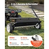 image:imageVEVOR Broadcast Spreader 50LBS Capacity Drop Spreader with Hopper Grate 18 in Spreading Width amp 30 Settings 10 in All Terrain Tires Garden amp Lawn Spreaders for Seed FertilizerBlack