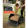 image:imageVEVOR Broadcast Spreader 50LBS Capacity Drop Spreader with Hopper Grate 18 in Spreading Width amp 30 Settings 10 in All Terrain Tires Garden amp Lawn Spreaders for Seed FertilizerBlack