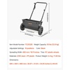 image:imageVEVOR Broadcast Spreader 50LBS Capacity Drop Spreader with Hopper Grate 18 in Spreading Width amp 30 Settings 10 in All Terrain Tires Garden amp Lawn Spreaders for Seed FertilizerBlack