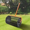 image:imageVEVOR Broadcast Spreader 50LBS Capacity Drop Spreader with Hopper Grate 18 in Spreading Width amp 30 Settings 10 in All Terrain Tires Garden amp Lawn Spreaders for Seed FertilizerBlack