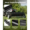 image:imageVEVOR Broadcast Spreader 50LBS Capacity Drop Spreader with Hopper Grate 18 in Spreading Width amp 30 Settings 10 in All Terrain Tires Garden amp Lawn Spreaders for Seed FertilizerBlack