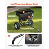 image:imageVEVOR Broadcast Spreader 50LBS Capacity Drop Spreader with Hopper Grate 18 in Spreading Width amp 30 Settings 10 in All Terrain Tires Garden amp Lawn Spreaders for Seed FertilizerWhite Hubs  Black Components