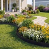 image:imageVEVOR Carbon Steel Landscape Edging 33 ft x 55 in Steel Edging for Landscaping with Gloves EasytoInstall Bendable Metal Strips Metal Garden Edge Border for Flower Bed Yard Pathway RustBlack