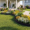 image:imageVEVOR Carbon Steel Landscape Edging 33 ft x 55 in Steel Edging for Landscaping with Gloves EasytoInstall Bendable Metal Strips Metal Garden Edge Border for Flower Bed Yard Pathway RustBlack