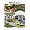 image:imageVEVOR Carbon Steel Landscape Edging 33 ft x 55 in Steel Edging for Landscaping with Gloves EasytoInstall Bendable Metal Strips Metal Garden Edge Border for Flower Bed Yard Pathway RustBlack