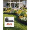 image:imageVEVOR Carbon Steel Landscape Edging 33 ft x 55 in Steel Edging for Landscaping with Gloves EasytoInstall Bendable Metal Strips Metal Garden Edge Border for Flower Bed Yard Pathway RustBlack