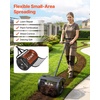 image:imageVEVOR Compost Spreader 165 Wide Peat Moss Spreader with T Shaped Handle 3 Heights Adjustable PowderCoated Steel Garden Peat Moss Roller Heavy Duty Grass Seed Roller for Planting Seeding Black165in