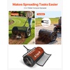 image:imageVEVOR Compost Spreader 165 Wide Peat Moss Spreader with T Shaped Handle 3 Heights Adjustable PowderCoated Steel Garden Peat Moss Roller Heavy Duty Grass Seed Roller for Planting Seeding Black36in