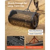 image:imageVEVOR Compost Spreader 165 Wide Peat Moss Spreader with T Shaped Handle 3 Heights Adjustable PowderCoated Steel Garden Peat Moss Roller Heavy Duty Grass Seed Roller for Planting Seeding Black36in