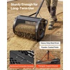 image:imageVEVOR Compost Spreader 165 Wide Peat Moss Spreader with T Shaped Handle 3 Heights Adjustable PowderCoated Steel Garden Peat Moss Roller Heavy Duty Grass Seed Roller for Planting Seeding Black165in