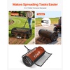 image:imageVEVOR Compost Spreader 165 Wide Peat Moss Spreader with T Shaped Handle 3 Heights Adjustable PowderCoated Steel Garden Peat Moss Roller Heavy Duty Grass Seed Roller for Planting Seeding Black44in