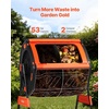 image:imageVEVOR Compost Tumbler 53 Gallon Dual Chamber Outdoor Tumbling Composter with 2 Sliding Doors and Aeration System Large EasyTurn Rotating Composting Bin for Outside Garden Kitchen and Yard Waste