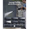 image:imageVEVOR Cordless Pressure Washer 1200PSI MAX Portable Pressure Washer with Brushless Motor 6in1 Nozzle amp Water Hose 4 Speed Adjustable Battery Powered Handheld Power Cleaner for Home Garden Patio