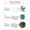 image:imageVEVOR Crop Cage 39 x 39 x 59 ft Plant Protection Tent with Zippered Door WindResistant Tall Crop Cage Easy to Install Outdoor Raised Bed Cover Tomato Plant Netting for Garden Patio Lawn81 x 39 x 39FtArch