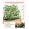 image:imageVEVOR Cucumber Trellis 46 High Foldable AFrame Garden Trellises for Raised Bed 4 Panels Metal Rustproof Outdoor Climbing Plant Support with 2 Plant Bags for Vine Peas Beans Tomato Flowers46 x 34