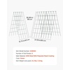 image:imageVEVOR Cucumber Trellis 46 High Foldable AFrame Garden Trellises for Raised Bed 4 Panels Metal Rustproof Outdoor Climbing Plant Support with 2 Plant Bags for Vine Peas Beans Tomato Flowers39 x 32