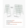image:imageVEVOR Cucumber Trellis 46 High Foldable AFrame Garden Trellises for Raised Bed 4 Panels Metal Rustproof Outdoor Climbing Plant Support with 2 Plant Bags for Vine Peas Beans Tomato Flowers46 x 36