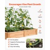 image:imageVEVOR Cucumber Trellis 46 High Foldable AFrame Garden Trellises for Raised Bed 4 Panels Metal Rustproof Outdoor Climbing Plant Support with 2 Plant Bags for Vine Peas Beans Tomato Flowers35 x 55