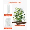 image:imageVEVOR Cucumber Trellis 46 High Foldable AFrame Garden Trellises for Raised Bed 4 Panels Metal Rustproof Outdoor Climbing Plant Support with 2 Plant Bags for Vine Peas Beans Tomato Flowers46 x 34