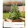 image:imageVEVOR Cucumber Trellis 46 High Foldable AFrame Garden Trellises for Raised Bed 4 Panels Metal Rustproof Outdoor Climbing Plant Support with 2 Plant Bags for Vine Peas Beans Tomato Flowers46 x 34