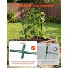 image:imageVEVOR Cucumber Trellis 46 High Foldable AFrame Garden Trellises for Raised Bed 4 Panels Metal Rustproof Outdoor Climbing Plant Support with 2 Plant Bags for Vine Peas Beans Tomato Flowers39 x 32