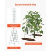 image:imageVEVOR Cucumber Trellis 46 High Foldable AFrame Garden Trellises for Raised Bed 4 Panels Metal Rustproof Outdoor Climbing Plant Support with 2 Plant Bags for Vine Peas Beans Tomato Flowers46 x 36