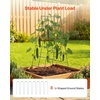 image:imageVEVOR Cucumber Trellis 46 High Foldable AFrame Garden Trellises for Raised Bed 4 Panels Metal Rustproof Outdoor Climbing Plant Support with 2 Plant Bags for Vine Peas Beans Tomato Flowers46 x 36
