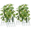 image:imageVEVOR Cucumber Trellis 46 High Foldable AFrame Garden Trellises for Raised Bed 4 Panels Metal Rustproof Outdoor Climbing Plant Support with 2 Plant Bags for Vine Peas Beans Tomato Flowers39 x 32