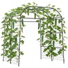 image:imageVEVOR Cucumber Trellis 81 inch Tall Garden Arch Trellis UShape Garden Trellises for Raised Bed Metal Arch Outdoor Climbing Plants Support for Vine Peas Beans Zucchini Tomato Squash FlowersBroad Arch Trellis