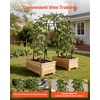 image:imageVEVOR Cucumber Trellis 81 inch Tall Garden Arch Trellis UShape Garden Trellises for Raised Bed Metal Arch Outdoor Climbing Plants Support for Vine Peas Beans Zucchini Tomato Squash FlowersArch Trellis