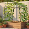 image:imageVEVOR Cucumber Trellis 81 inch Tall Garden Arch Trellis UShape Garden Trellises for Raised Bed Metal Arch Outdoor Climbing Plants Support for Vine Peas Beans Zucchini Tomato Squash FlowersBroad Arch Trellis