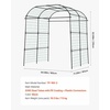 image:imageVEVOR Cucumber Trellis 81 inch Tall Garden Arch Trellis UShape Garden Trellises for Raised Bed Metal Arch Outdoor Climbing Plants Support for Vine Peas Beans Zucchini Tomato Squash FlowersBroad Arch Trellis