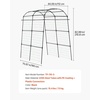image:imageVEVOR Cucumber Trellis 81 inch Tall Garden Arch Trellis UShape Garden Trellises for Raised Bed Metal Arch Outdoor Climbing Plants Support for Vine Peas Beans Zucchini Tomato Squash FlowersArch Trellis