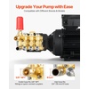 image:imageVEVOR Electric Pressure Washer Pump Kit 1220 PSI 22 GPM Triplex Power Washer Pump with 2 HP Motor 120 V Includes Wall Mount Bracket Spray Gun Wand Hose 5 Nozzles for Washing Cars Gardens