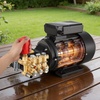 image:imageVEVOR Electric Pressure Washer Pump Kit 1950 PSI 32 GPM Triplex Power Washer Pump with 5 HP Motor 240 V Adjustable Water Pressure for Washing Cars Gardens Exterior Walls Machinery Equipment