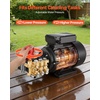 image:imageVEVOR Electric Pressure Washer Pump Kit 1950 PSI 32 GPM Triplex Power Washer Pump with 5 HP Motor 240 V Includes Wall Mount Bracket Spray Gun Wand Hose 5 Nozzles for Washing Cars Gardens