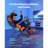 image:imageVEVOR G920 Racing Steering Wheel Stand Shifter Mount fit for Logitech G25 G27 G29 G920 G923 Thrustmaster T330TS Mainstream Brands Gaming Wheel Stand Wheel Pedals NOT Included Racing Wheel StandPortable Cockpit