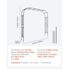 image:imageVEVOR Garden Arbor 945 H x 985 W x 158 D in Metal Archway Sturdy Outdoor Trellis Arch with Stakes Easy to Assemble Pergola Arbor for Plant Climbing Yard Lawn Wedding Party DecorationBlack