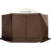 image:imageVEVOR Gazebo Screen Tent 12 x 12 ft 6 Sided Popup Camping Canopy Shelter Tent with Mesh Windows Portable Carry Bag Ground Stakes Large Shade Tents for Outdoor Camping Lawn and Backyard