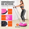 image:imageVEVOR Half Exercise Ball Trainer 2326 inch Balance Ball Trainer 1500lbs Capacity Stability Ball Yoga Ball with Resistance Bands amp Foot Pump Strength Fitness Ball for Home Gym Full Body Workout23 Ripple Pink