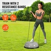 image:imageVEVOR Half Exercise Ball Trainer 2326 inch Balance Ball Trainer 1500lbs Capacity Stability Ball Yoga Ball with Resistance Bands amp Foot Pump Strength Fitness Ball for Home Gym Full Body Workout23 Ripple Gray