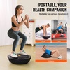 image:imageVEVOR Half Exercise Ball Trainer 2326 inch Balance Ball Trainer 1500lbs Capacity Stability Ball Yoga Ball with Resistance Bands amp Foot Pump Strength Fitness Ball for Home Gym Full Body Workout26 Waterflow Black