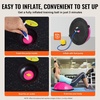 image:imageVEVOR Half Exercise Ball Trainer 2326 inch Balance Ball Trainer 1500lbs Capacity Stability Ball Yoga Ball with Resistance Bands amp Foot Pump Strength Fitness Ball for Home Gym Full Body Workout23 Ripple Pink