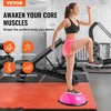 image:imageVEVOR Half Exercise Ball Trainer 2326 inch Balance Ball Trainer 1500lbs Capacity Stability Ball Yoga Ball with Resistance Bands amp Foot Pump Strength Fitness Ball for Home Gym Full Body Workout23 Ripple Pink